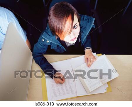Teenage girl studying View Large Photo Image Stock Image - Teenage girl studying. Fotosearch