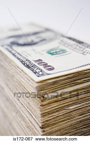 Stock Photo - Hundred dollar bills. Fotosearch