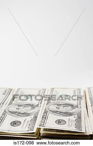 Stock Photo - Hundred dollar bills. Fotosearch