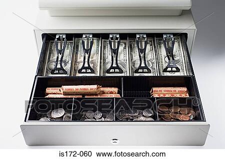 Open cash register View Large Photo Image Stock Image - Open cash register. Fotosearch