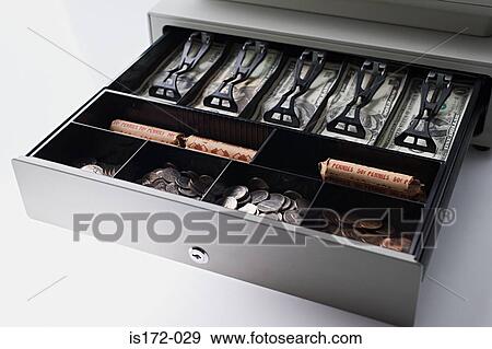 Stock Photo - Open cash register. Fotosearch