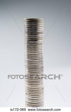 Stack of coins View Large Photo Image Stock Photo - Stack of coins. Fotosearch