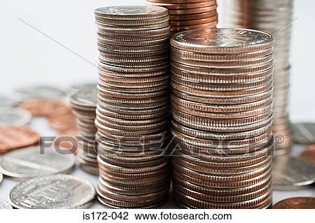 Stacks of coins View Large Photo Image Stock Image - Stacks of coins. Fotosearch