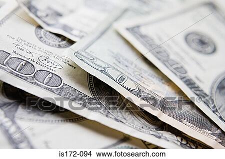 Picture - US banknotes. Fotosearch