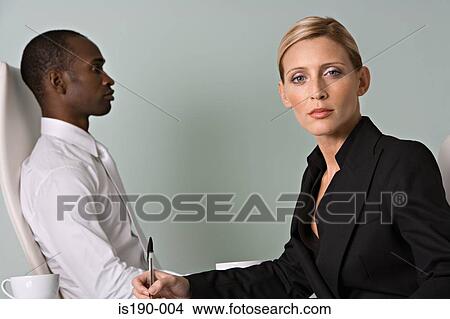 Picture - Smart colleagues. Fotosearch