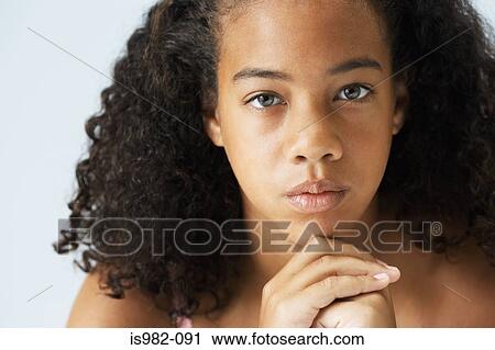 Portrait of teenage girl View Large Photo Image Stock Image - Portrait of teenage girl. Fotosearch