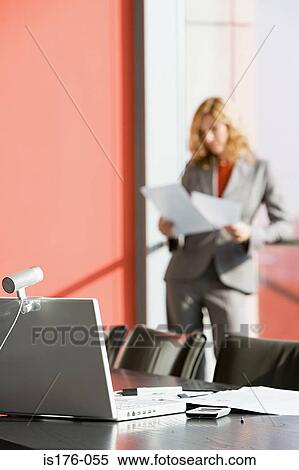 Businesswoman preparing for meeting View Large Photo Image Stock Photography - Businesswoman preparing for meeting. Fotosearch