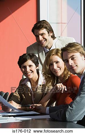 Happy colleagues View Large Photo Image Stock Image - Happy colleagues. Fotosearch