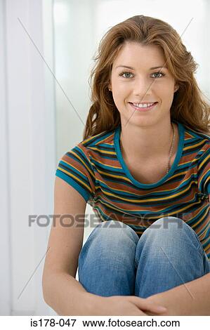 Attractive young woman View Large Photo Image Stock Photo - Attractive young woman. Fotosearch