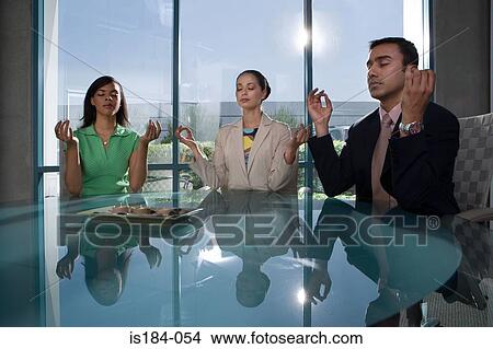 Meditation in a meeting View Large Photo Image Picture - Meditation in a meeting. Fotosearch