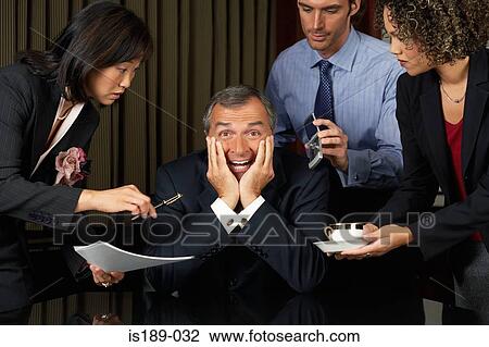 Overworked businessman View Large Photo Image Stock Image - Overworked businessman. Fotosearch
