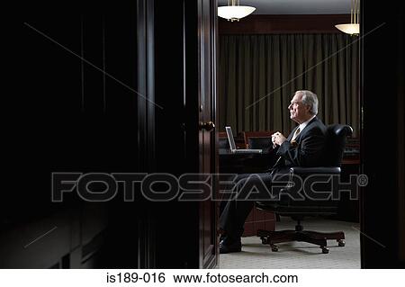 Stock Photograph - Portrait of a ceo in his office. Fotosearch