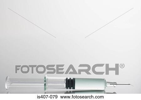 Medical syringe View Large Photo Image Stock Photo - Medical syringe. Fotosearch