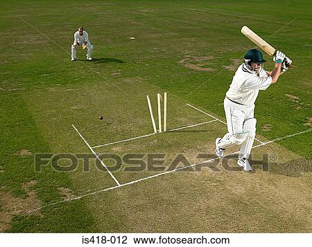 Stock Image - Cricketers. Fotosearch