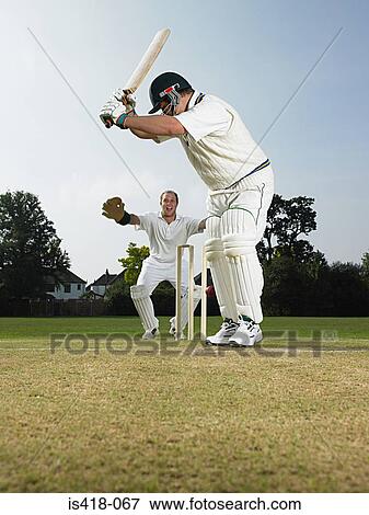Cricketers View Large Photo Image Stock Photo - Cricketers. Fotosearch