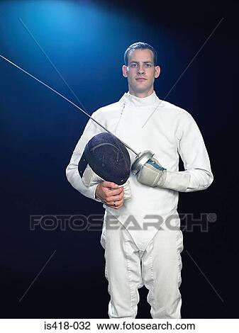 Stock Image - Fencer. Fotosearch