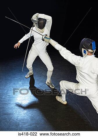 Stock Image - Fencing. Fotosearch