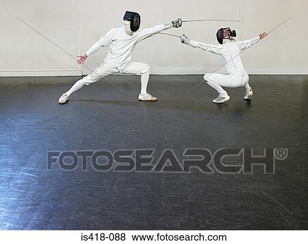 Stock Photo - Fencing. Fotosearch