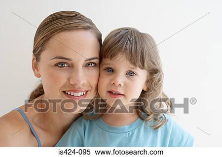 Portrait of a mother and her daughter View Large Photo Image Stock Photography - Portrait of a mother and her daughter. Fotosearch