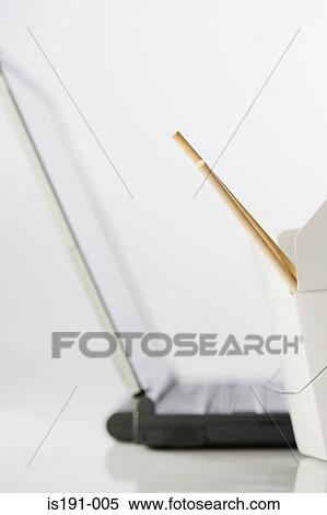 Laptop computer and chinese takeaway View Large Photo Image Stock Photography - Laptop computer and chinese takeaway. Fotosearch
