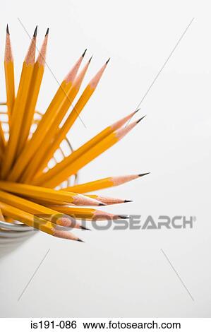 Pencils in a desk tidy View Large Photo Image Stock Photograph - Pencils in a desk tidy. Fotosearch