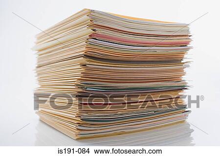 Pile of paperwork in files View Large Photo Image Picture - Pile of paperwork in files. Fotosearch