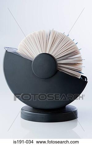 Rotary card file View Large Photo Image Picture - Rotary card file. Fotosearch