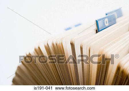Stock Image - Rotary card file. Fotosearch