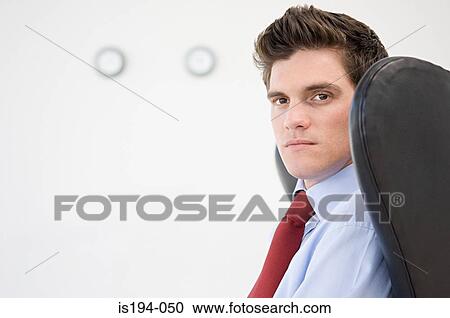 Stock Image - Portrait of a businessman. Fotosearch