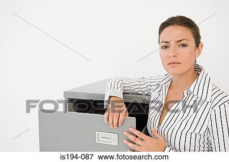 Stock Photo - Portrait of businesswoman. Fotosearch