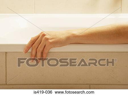 Woman in the bath View Large Photo Image Stock Photograph - Woman in the bath. Fotosearch