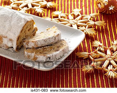 Christmas stollen View Large Photo Image Stock Image - Christmas stollen. Fotosearch