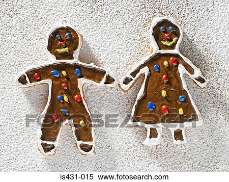 Gingerbread people decorations View Large Photo Image Stock Photography - Gingerbread people decorations. Fotosearch