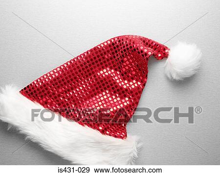 Stock Photo - Sparkly santa hat. Fotosearch