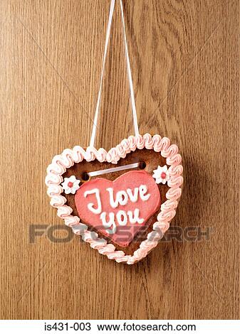 Stock Image - Valentine cookie. Fotosearch