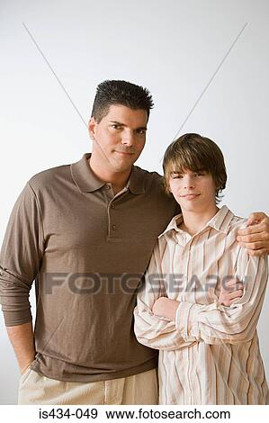 Father and son View Large Photo Image Stock Photo - Father and son. Fotosearch