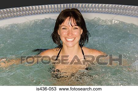 Woman in a jacuzzi View Large Photo Image Stock Image - Woman in a jacuzzi. Fotosearch