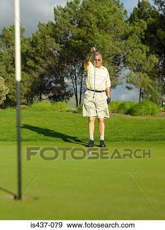 Man playing golf View Large Photo Image Stock Photo - Man playing golf. Fotosearch