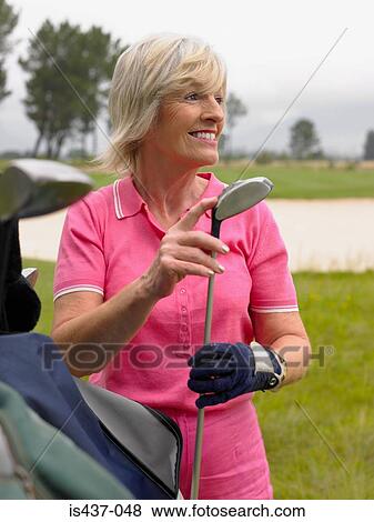 Senior woman golfer View Large Photo Image Stock Photo - Senior woman golfer. Fotosearch