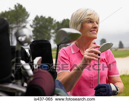 Senior woman golfer View Large Photo Image Stock Photography - Senior woman golfer. Fotosearch