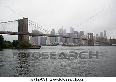 Stock Image - Brooklyn bridge new york. Fotosearch