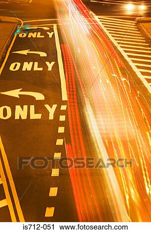 Long exposure of car headlights View Large Photo Image Stock Image - Long exposure of car headlights. Fotosearch