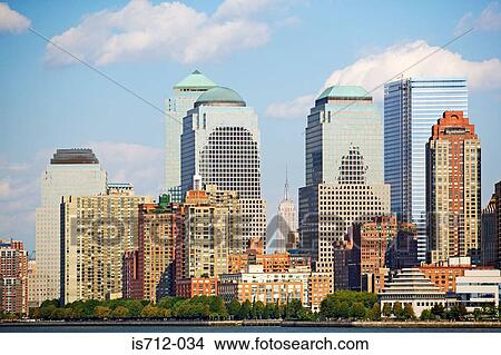 New york sky scrapers View Large Photo Image Picture - New york sky scrapers. Fotosearch