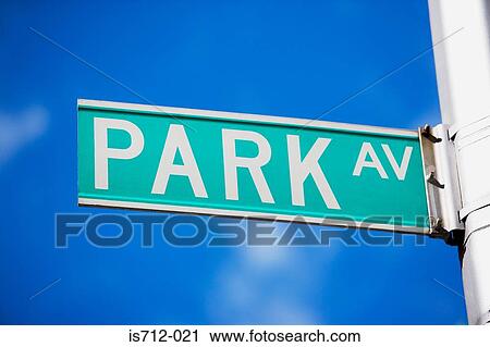 Park avenue street sign in new york View Large Photo Image Stock Image - Park avenue street sign in new york. Fotosearch
