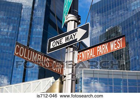 Street signs in new york View Large Photo Image Stock Photograph - Street signs in new york. Fotosearch