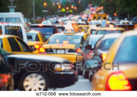 Traffic in new york View Large Photo Image Stock Photo - Traffic in new york. Fotosearch
