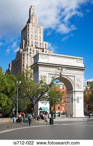 Stock Image - Washington square park new york. Fotosearch