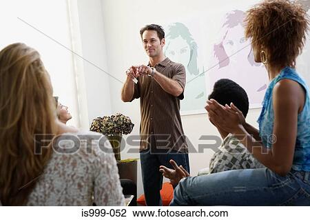 Friends playing charades View Large Photo Image Stock Image - Friends playing charades. Fotosearch