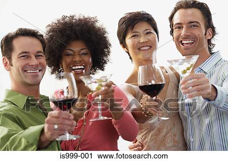 Friends with wine and martinis View Large Photo Image Stock Image - Friends with wine and martinis. Fotosearch