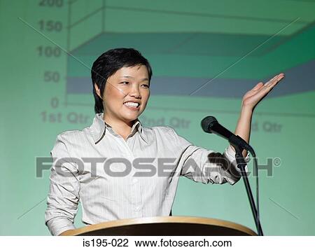 Businesswoman giving a speech View Large Photo Image Stock Image - Businesswoman giving a speech. Fotosearch